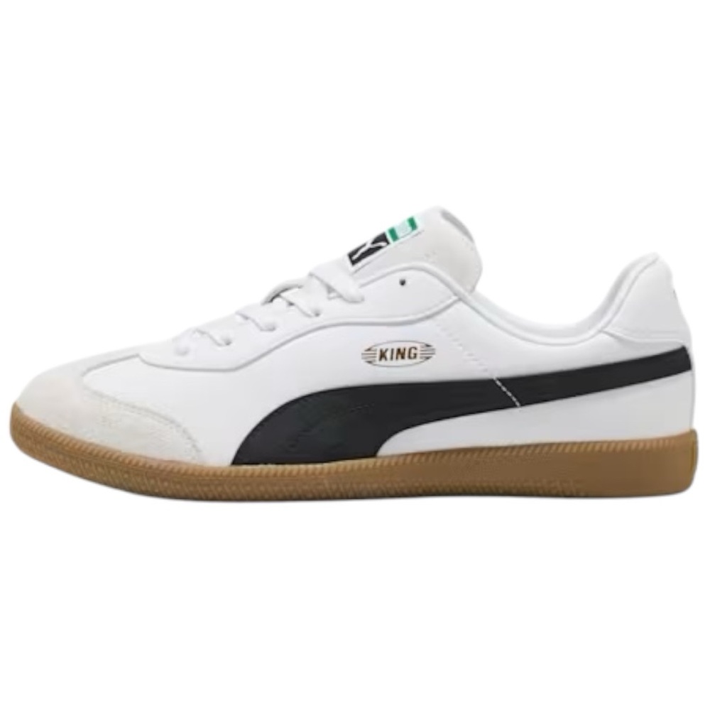 PUMA King 21 IT White Leather Indoor Soccer Shoes Sneakers Blokecore Mens 8